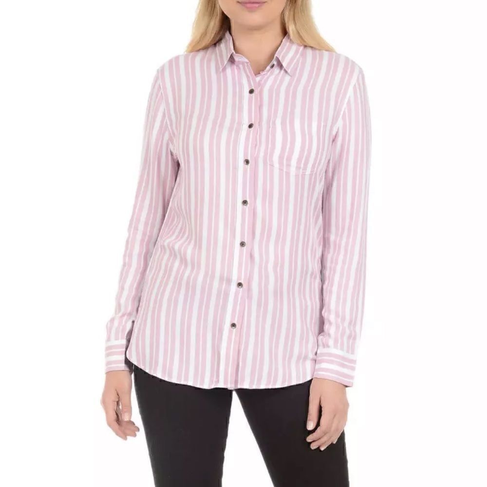 JACHS Girlfriend Long Sleeve Button Up Blouse